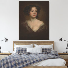 Studie för ett porträtt av en kvinna (1670s) canvastryck