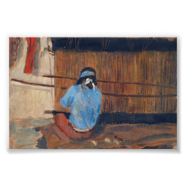 Studie för Hopi Weaver av Maynard Dixon Fototryck (Framsidan)
