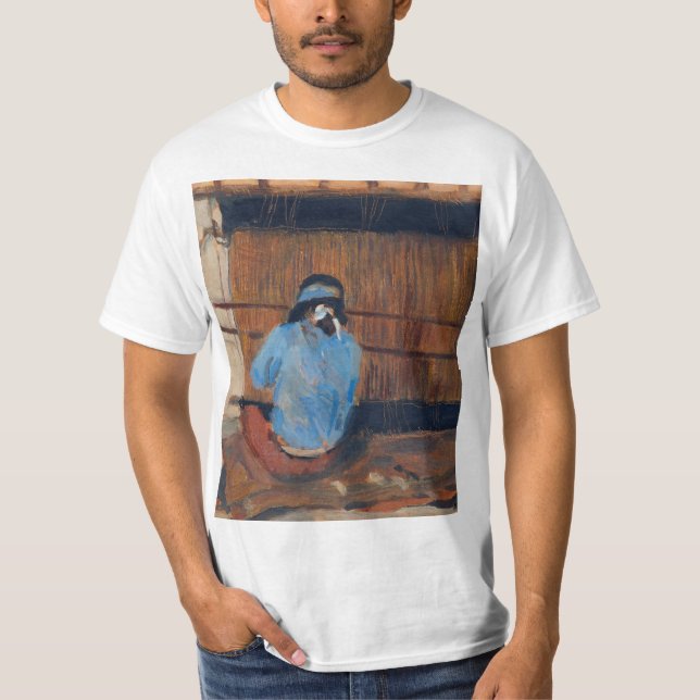 Studie för Hopi Weaver av Maynard Dixon T Shirt (Framsida)