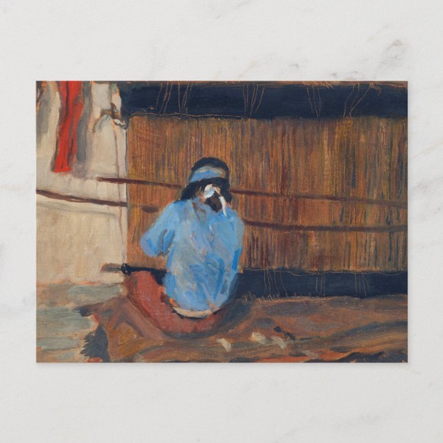 Studie för Hopi Weaver av Maynard Dixon Vykort (Framsida)