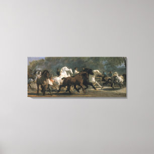 Studie för Horsemarketen, 1900 Canvastryck