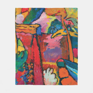 Studie för improvisation V av Wassily Kandinsky Fleecefilt