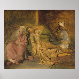 Studie för Insida i Harem Poster