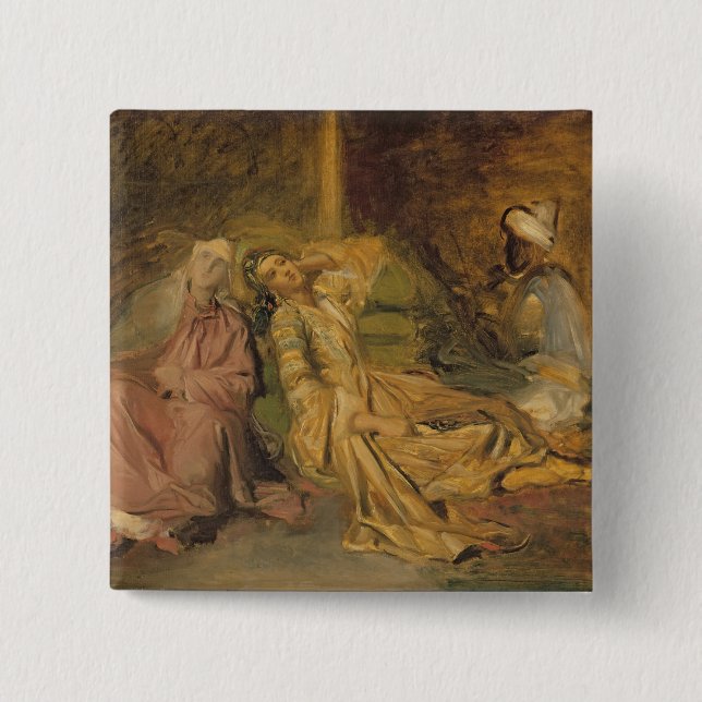 Studie för insidan av en Harem Knapp (Framsida)