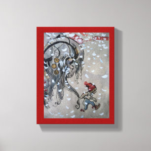 Studie för Julbacken (Yule Goat) 1911 Canvastryck