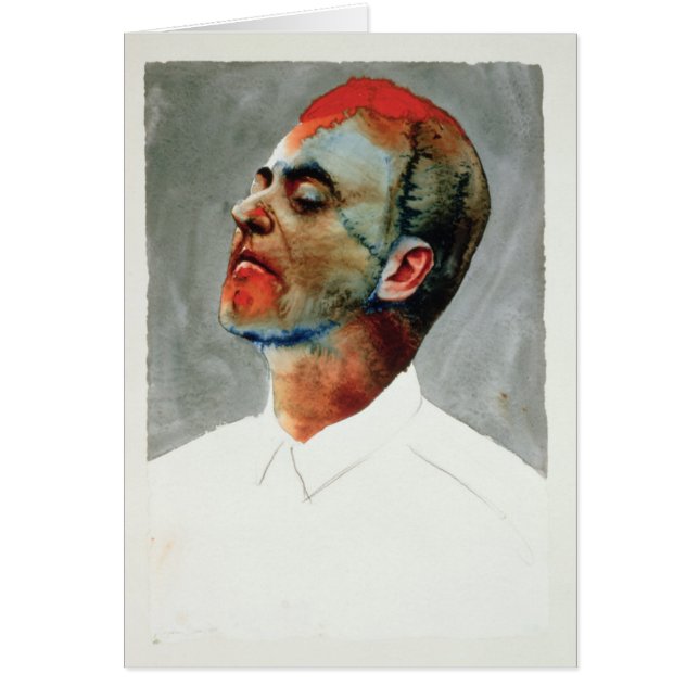 Studie för kartellen 1987 hälsningskort (Framsidan)