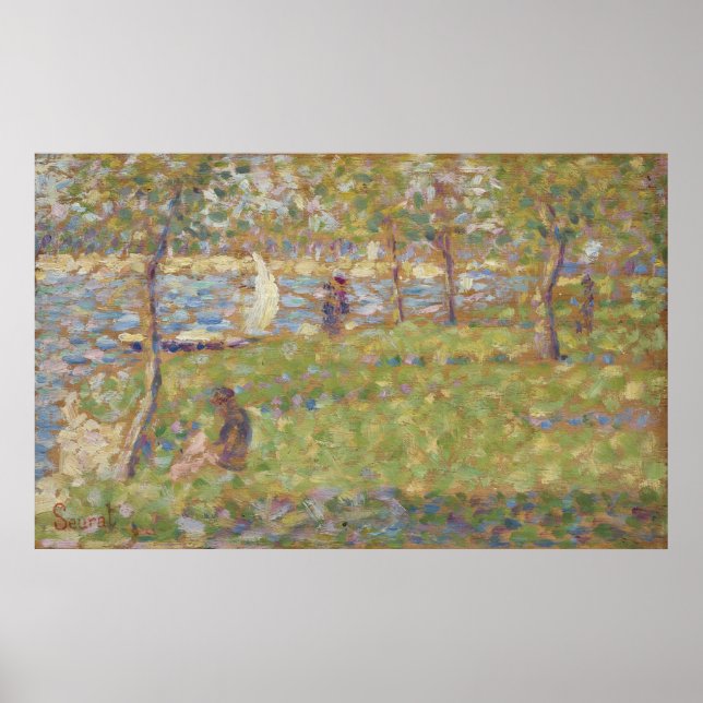 Studie för La Grande Jatte Poster (Framsidan)