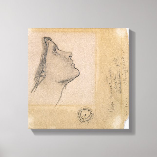 Studie for 'Lamia', c.1904-05 (penna på papper niv Canvastryck (Framsida)