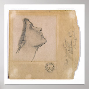 Studie för "Lamia", c.1904-05 (rita på papper), Poster