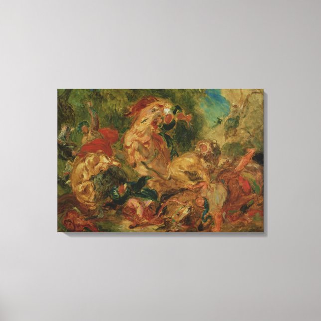 Studie för Lejona Hunt, 1854 Canvastryck (Framsida)