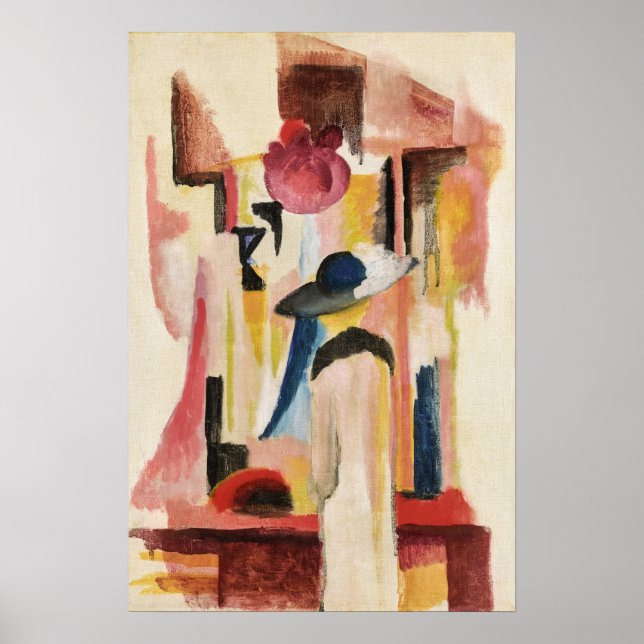 Studie för ljust skyltfönster | August Macke Poster (Framsidan)