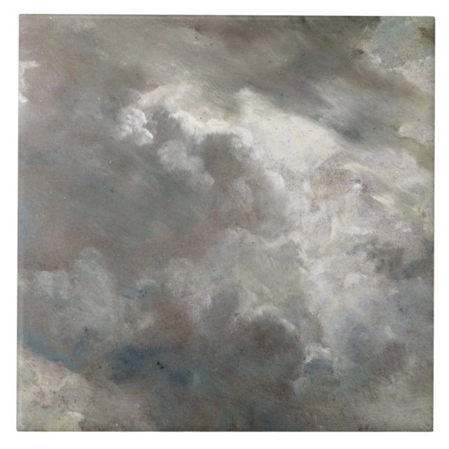 Studie för moln för John konstapel |, 1821 (olja Kakelplatta (Framsidan)