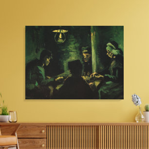 Studie för Potetisetarna av Vincent van Gogh Canvastryck