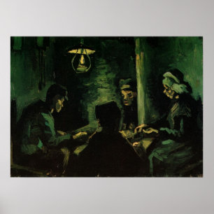 Studie för Potetisetarna av Vincent van Gogh Poster