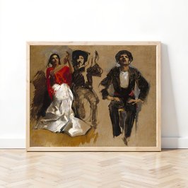 Studie för sittande figurer, Sargent Poster
