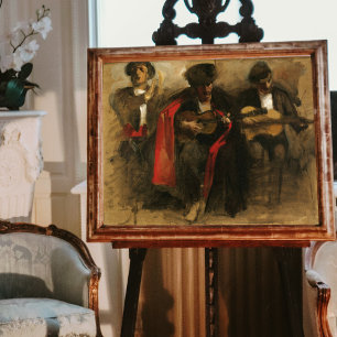 Studie för sittande musiker, Sargent Poster
