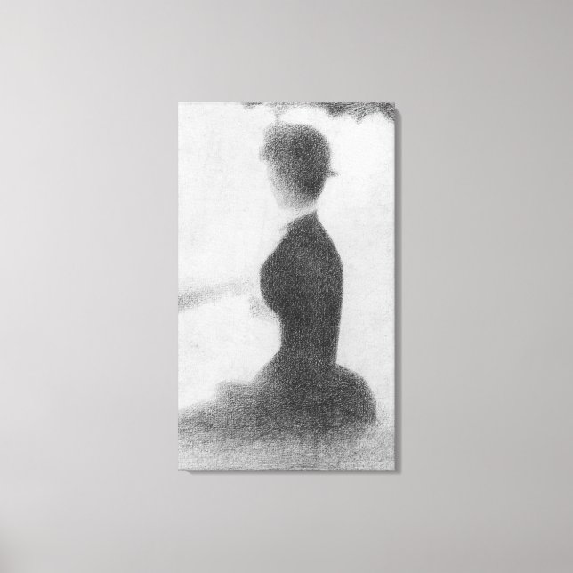 Studie för Söndag eftermiddag Canvastryck (Framsida)