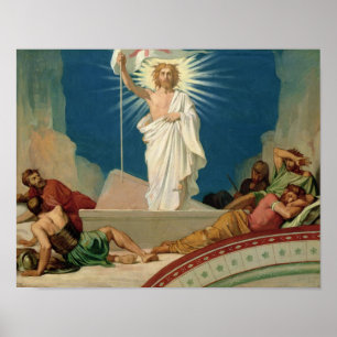 Studie för uppståndelsen av Kristus, 1860 Poster