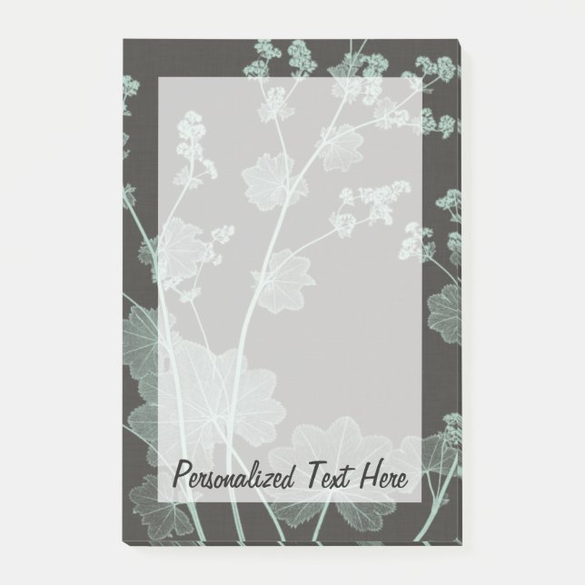 Studie I av myntverk och träkol Post-it Block (Framsida)