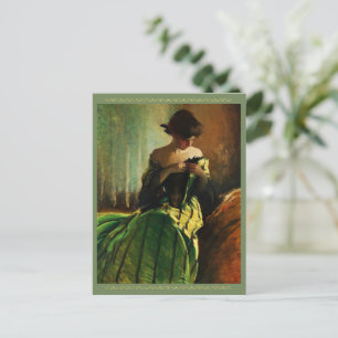 Studie i Black and Grönt av John White Alexander Vykort
