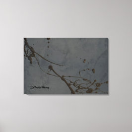 Studie i svart canvastryck