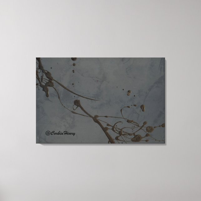 Studie i svart canvastryck (Framsida)