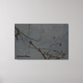 Studie i svart canvastryck