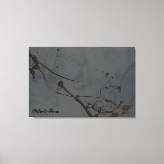 Studie i svart canvastryck