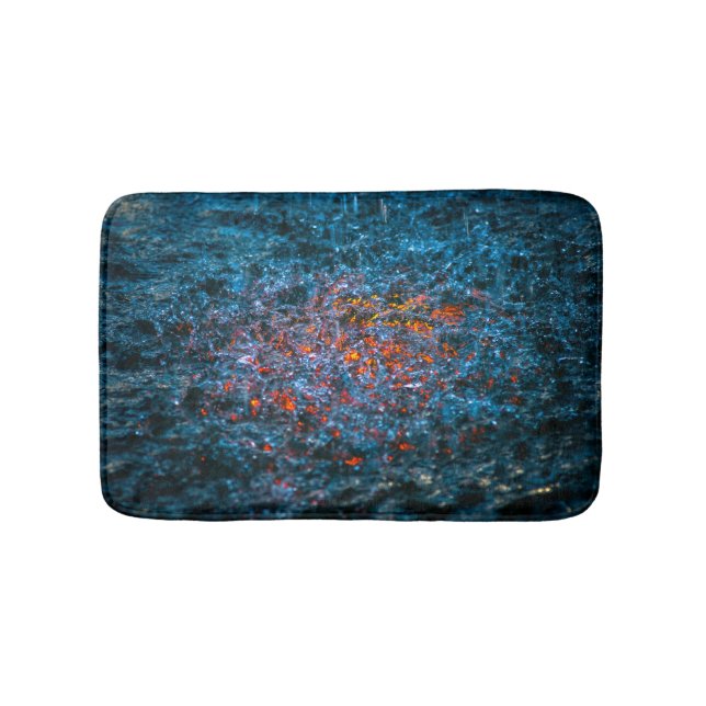 Studie i vattenfärg - Orange Badrumsmatta (Framsidan)