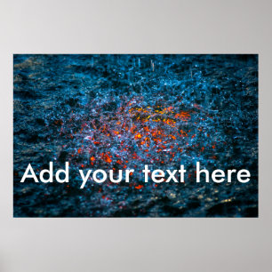 Studie i vattenfärg - Orange Poster