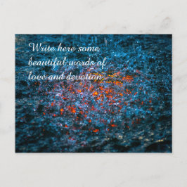 Studie i vattenfärg - Orange Vykort