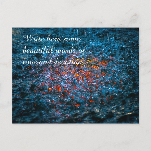 Studie i vattenfärg - Orange Vykort (Framsida)