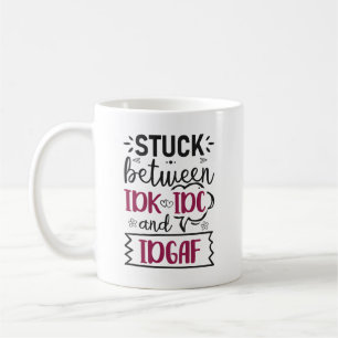 Studie mellan IDK, IDC och IDGAF-citat Kaffemugg