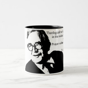 Studie och bön Karl Barth Två-Tonad Mugg