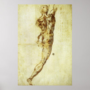 Studie om slaget vid Cascina av Michelangelo Poster