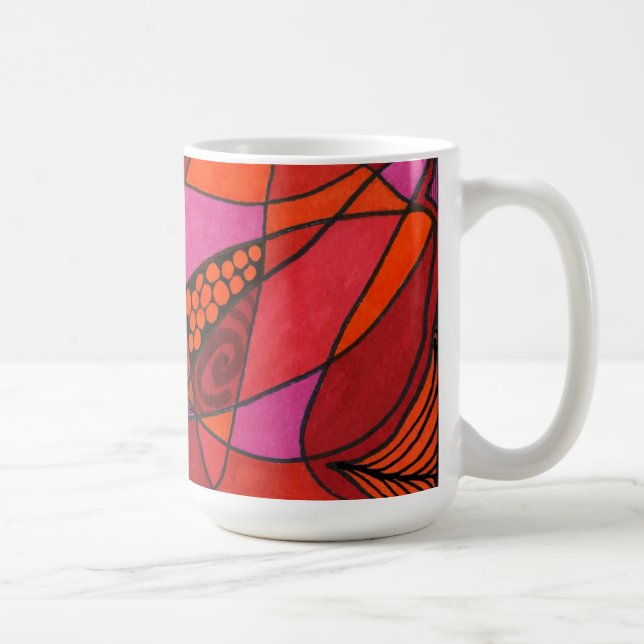 "Studie på " Abstrakt design Mugg (Höger)