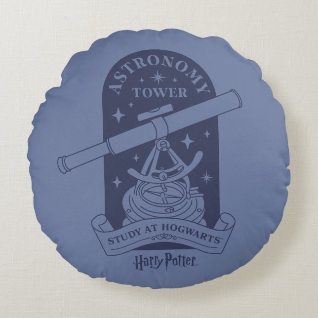 Studie på HOGWARTS™ Astronomy Torn Rund Kudde (Framsidan)