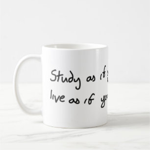 Studie som, om du ska levande för evigt kaffemugg