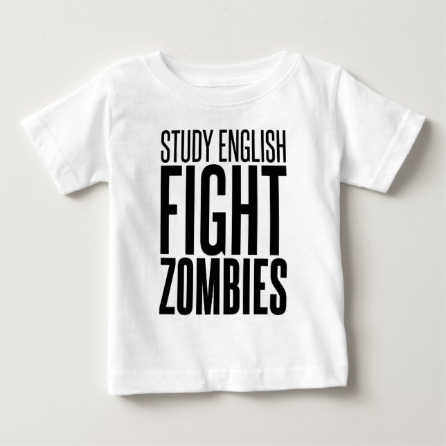 Studieengelska, slagsmålZombies T-shirt (Framsida)