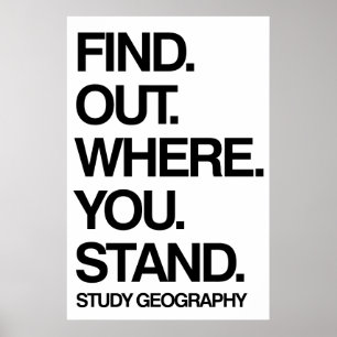 Studiegeografi Poster