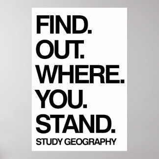 Studiegeografi Poster