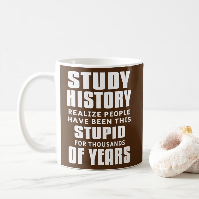 Studiehistorik - nunyj Sarkastic Historic Teaching Kaffemugg (Med munk)