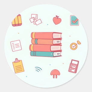 Studieläge på - Planner Sticker Pack Runt Klistermärke