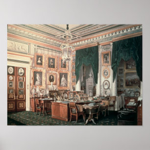 Studien av Alexander III på den Gatchina slotten Poster