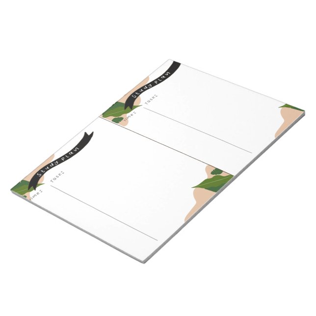 Studieplan Anteckningsblock (Vinklad)