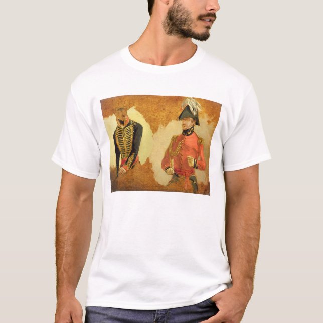 Studier av kungligt enhetligt hästartilleri och av t-shirt (Framsida)