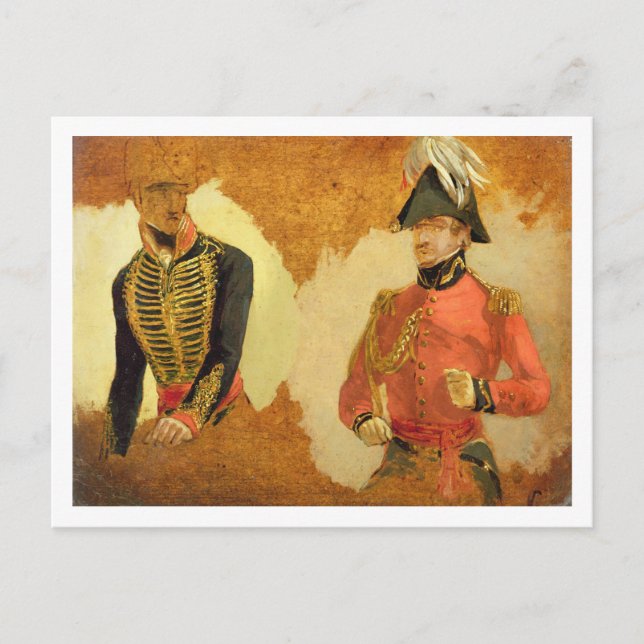 Studier av Royal Horse Artillery Uniform och av Vykort (Framsida)