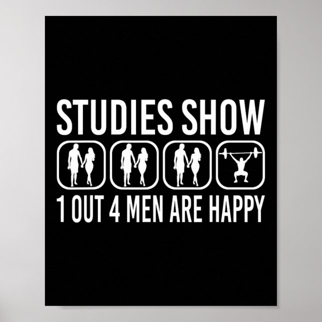 Studier visar effektbegränsningsgymen Bodybuilding Poster (Framsidan)