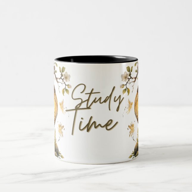 Studietid estetisk typografi  Två-Tonad mugg (Center)
