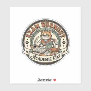 Studieutrattning Akademisk Katt Studieutrattning A Klistermärken